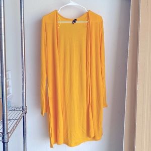NWOT yellow cardigan size large